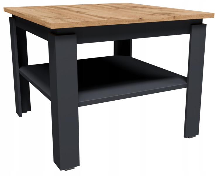 Ława stolik kawowy CR3-STERN 55cm grafit-wotan z półką do salonu biura 942587