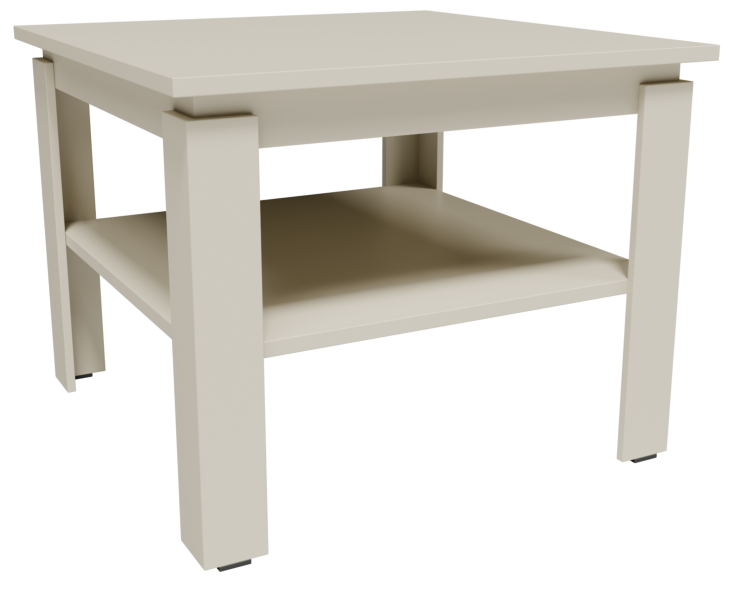 Ława stolik kawowy CR3-STERN 55cm kaszmir z półką do salonu pokoju biura 963329