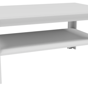 Ława stolik kawowy CR3-STERN 90cm biały z półką do pokoju salonu biura 1100955 Ława stolik kawowy CR3-STERN 90cm biały z półką do pokoju salonu biura 1100955