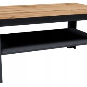 Ława stolik kawowy CR3-STERN 90cm grafit-wotan z półką do pokoju biura 942588 Ława stolik kawowy CR3-STERN 90cm grafit-wotan z półką do pokoju biura 942588
