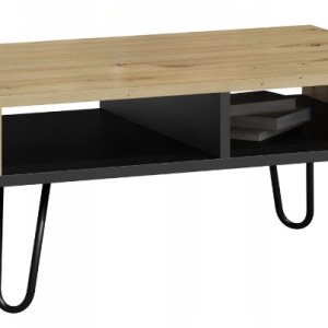 Ława stolik kawowy DORA artisan czarny loft retro 247662 Ława stolik kawowy DORA artisan czarny loft retro 247662