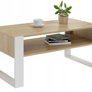 Ława stolik kawowy KAJA 120cm dąb artisan-biały loft retro 375964