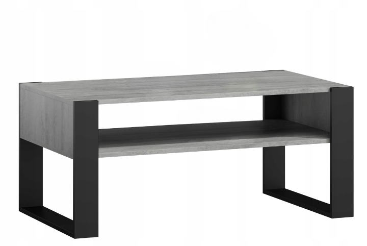 Ława stolik kawowy KAJA beton-czarny loft retro 247644