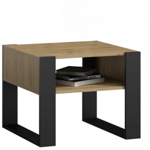 Ława stolik kawowy KAJA KWADRAT 60 artisan czarny 247646 Ława stolik kawowy KAJA KWADRAT 60 artisan czarny 247646