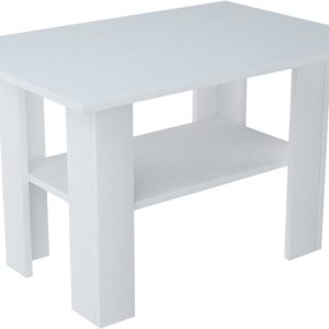 Ława stolik kawowy Ł1 BIAŁY 87x60x55cm z półką 223793 Ława stolik kawowy Ł1 BIAŁY 87x60x55cm z półką 223793