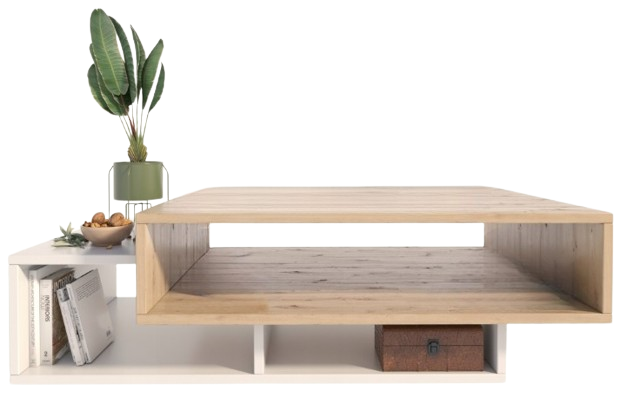 Ława stolik kawowy SARA artisan-biały loft retro 247655
