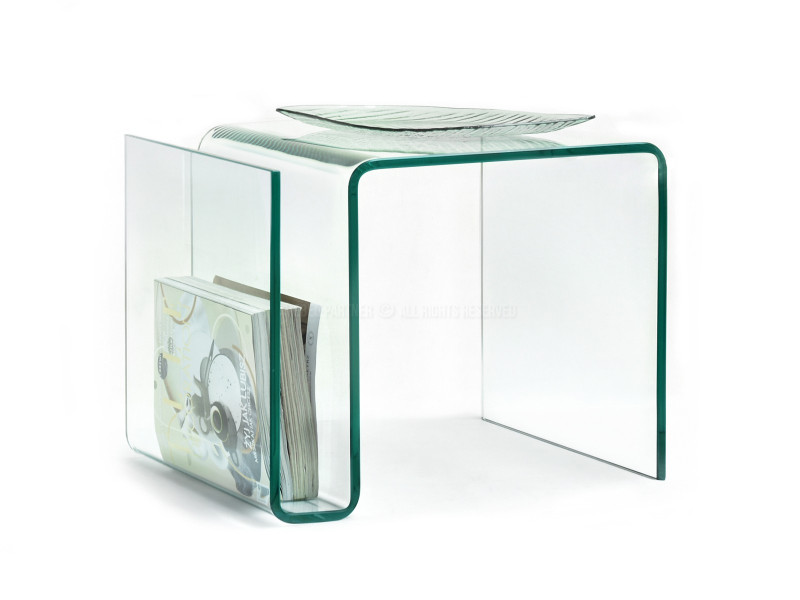 Ława szklana capri transparentny, podstawa transparentny 330049
