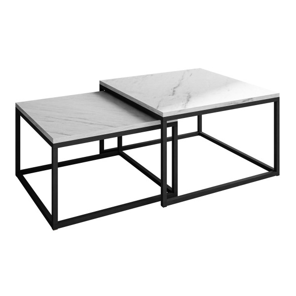 Ława YOSHI 2w1 czarny / marmur levanto 40/46 191654
