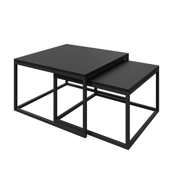 Ława Yoshi 2w1 stolik kawowy - Czarny/czarny mat 36cm/42cm 93504