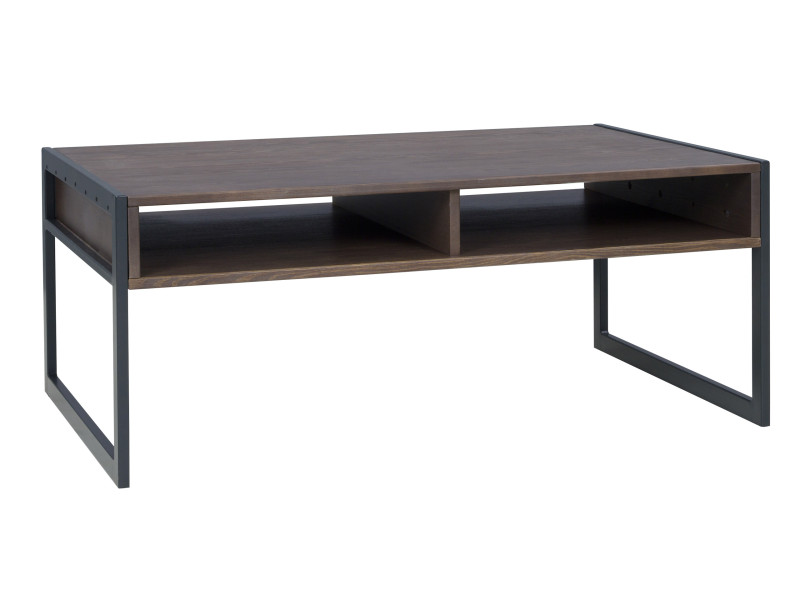 Ława z półką LOFT WOOD, kolor brązowy 162272