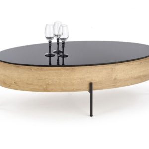 Ława ZENGA 120×60 czarna/dąb złoty 840896