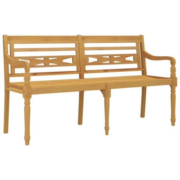 Ławka Batavia, 150 cm, lite drewno tekowe 550320