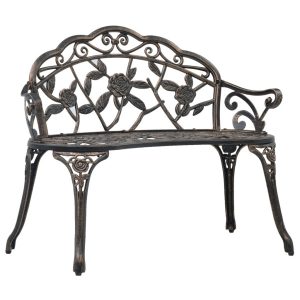 Ławka bistro, 100 cm, brąz, stop aluminium 560930 Ławka bistro, 100 cm, brąz, stop aluminium 560930
