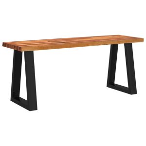 Ławka Brąz 110 cm Drewno akacjowe vidaXL 489973 Ławka Brąz 110 cm Drewno akacjowe vidaXL 489973