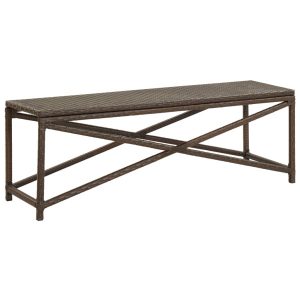 Ławka Brąz 120 cm Technorattan vidaXL 565669 Ławka Brąz 120 cm Technorattan vidaXL 565669