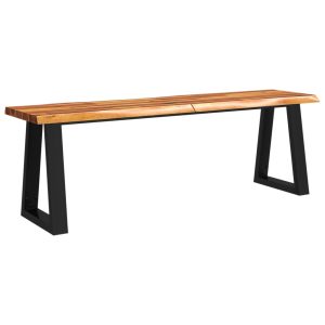 Ławka Brąz 140 cm Drewno akacjowe vidaXL 489969 Ławka Brąz 140 cm Drewno akacjowe vidaXL 489969