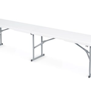Ławka cateringowa ogrodowa Plonos 182x42x28cm składana turystyczna biała 597674 Ławka cateringowa ogrodowa Plonos 182x42x28cm składana turystyczna biała 597674