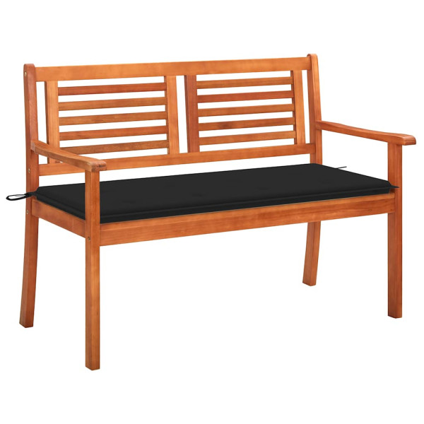 Ławka Czarny 120 cm Drewno vidaXL 87209
