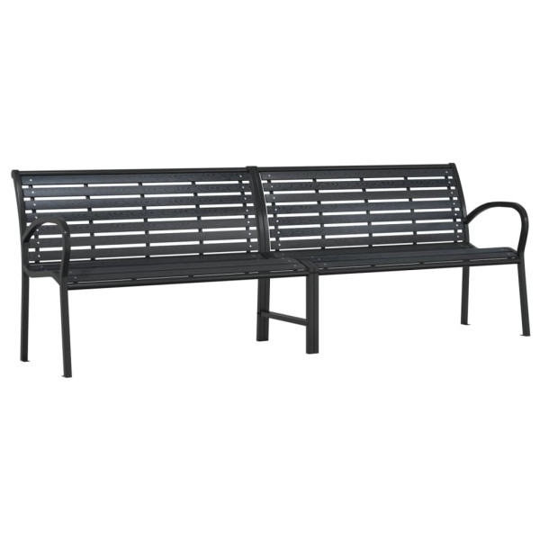 Ławka Czarny Stal vidaXL 565107