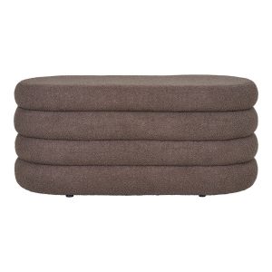 ŁAWKA Dartford BOUCLE brązowa w stylu skandynawskim 656796 ŁAWKA Dartford BOUCLE brązowa w stylu skandynawskim 656796