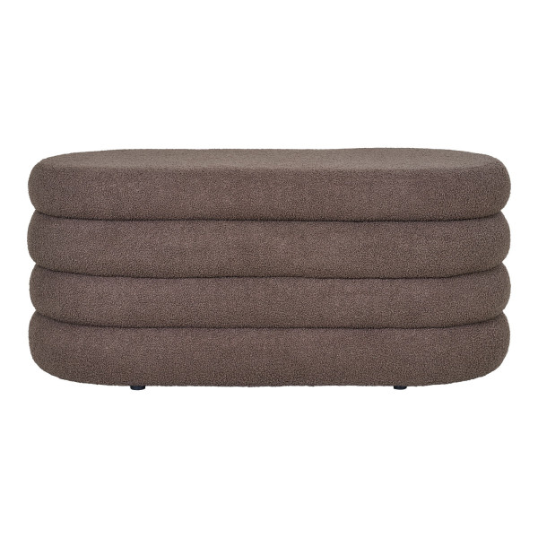 ŁAWKA Dartford BOUCLE brązowa w stylu skandynawskim 656796
