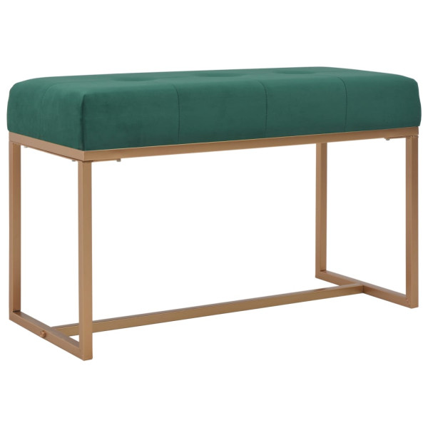 Ławka do przedpokoju Zielony 80 cm Tkanina vidaXL 488860