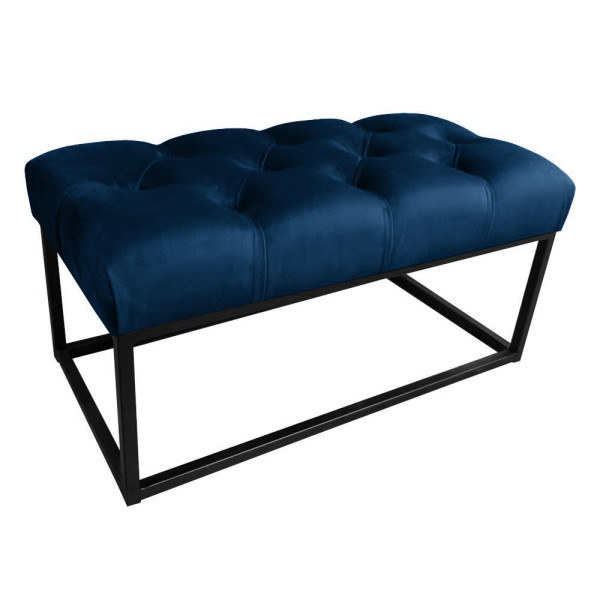 Ławka do sypialni Chesterfield loft / granatowa / MG16 355018