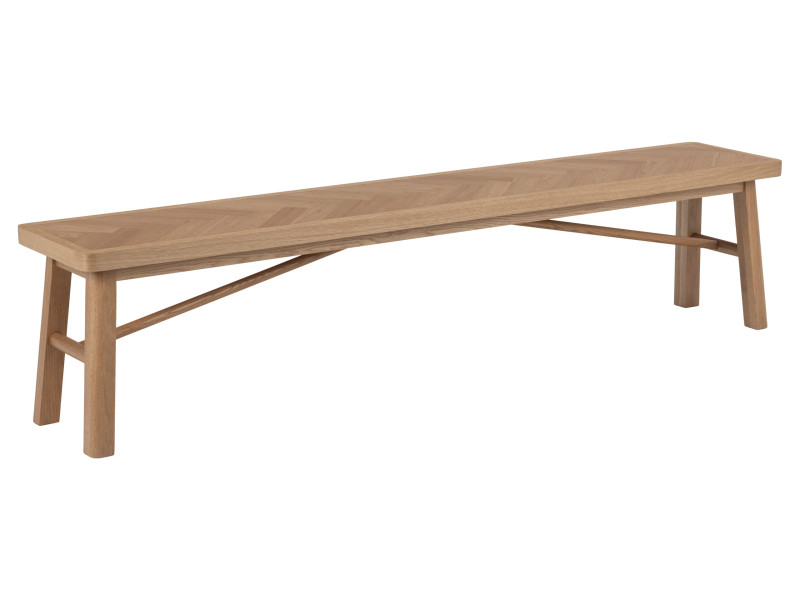 Ławka Granby Oak 200 cm, wzór jodełki lakierowany 939816