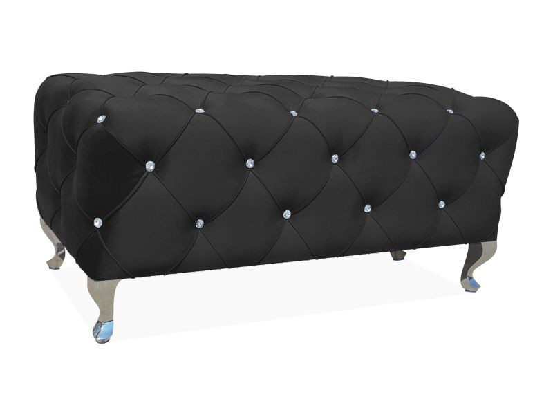 Ławka HESTIA VELVET czarna 868532