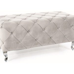 Ławka HESTIA VELVET jasnoszara 868530 Ławka HESTIA VELVET jasnoszara 868530