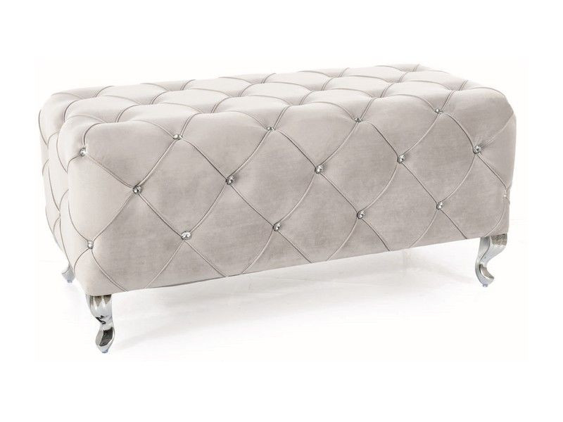 Ławka HESTIA VELVET jasnoszara 868530