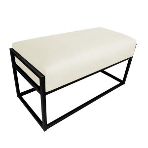 Ławka KAYA tkanina Welur loft ławka metal 125289 Ławka KAYA tkanina Welur loft ławka metal 125289