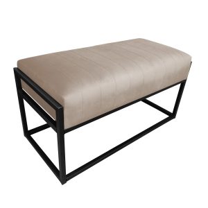 Ławka KAYA tkanina Welur loft ławka metal 125286 Ławka KAYA tkanina Welur loft ławka metal 125286