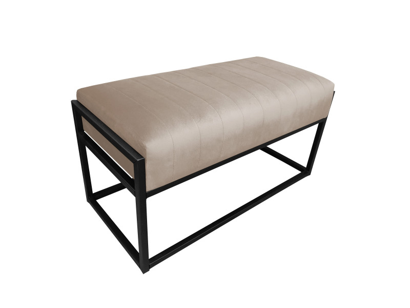 Ławka KAYA tkanina Welur loft ławka metal 125286