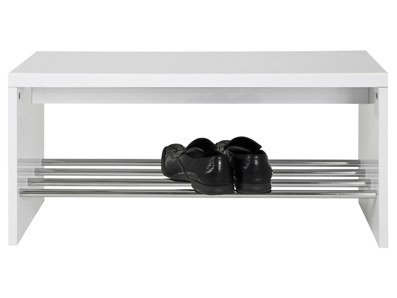 Ławka Martin 81 cm z półką na buty biała 715636
