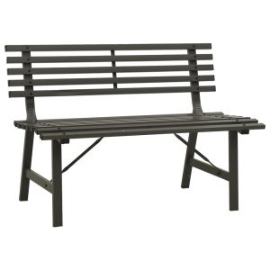 Ławka ogrodowa, 110 cm, stalowa, czarna 562652 Ławka ogrodowa, 110 cm, stalowa, czarna 562652