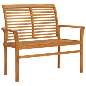 Ławka ogrodowa, 112 cm, lite drewno tekowe 562819 Ławka ogrodowa, 112 cm, lite drewno tekowe 562819