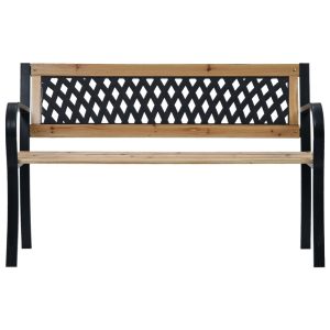 Ławka ogrodowa, 120 cm, drewno 550359 Ławka ogrodowa, 120 cm, drewno 550359
