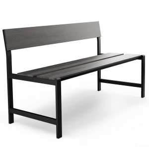 Ławka ogrodowa 130 cm Itri – Szara 1033423 Ławka ogrodowa 130 cm Itri – Szara 1033423