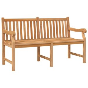 Ławka ogrodowa, 150 cm, lite drewno tekowe 561023