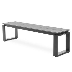 Ławka ogrodowa aluminiowa di volio 160cm Pisa szara 575973 Ławka ogrodowa aluminiowa di volio 160cm Pisa szara 575973