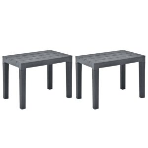 Ławka ogrodowa Antracyt Z tworzywa sztucznego vidaXL 254187 Ławka ogrodowa Antracyt Z tworzywa sztucznego vidaXL 254187