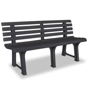 Ławka ogrodowa Antracytowy vidaXL 565125 Ławka ogrodowa Antracytowy vidaXL 565125