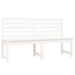 Ławka ogrodowa Biały 157.5 x 48 x 91.5 cm Drewno vidaXL 565158 Ławka ogrodowa Biały 157.5 x 48 x 91.5 cm Drewno vidaXL 565158