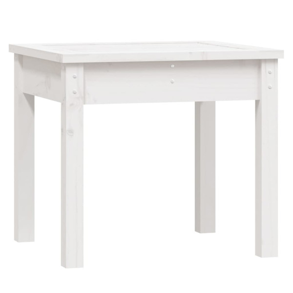 Ławka ogrodowa Biały 50 x 44 x 45 cm Drewno sosnowe vidaXL 565750