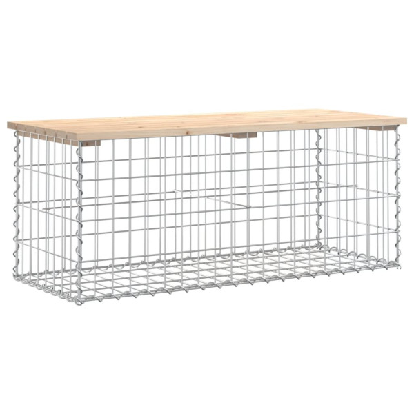 Ławka ogrodowa Brąz 103 x 44 x 42 cm Drewno sosnowe vidaXL 565108