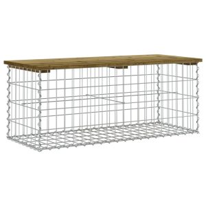 Ławka ogrodowa Brąz 103 x 44 x 42 cm Impregnowane vidaXL 565762 Ławka ogrodowa Brąz 103 x 44 x 42 cm Impregnowane vidaXL 565762