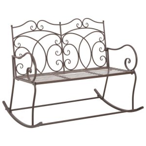 Ławka ogrodowa Brąz 104 cm Metal vidaXL 266873 Ławka ogrodowa Brąz 104 cm Metal vidaXL 266873