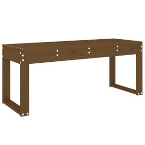 Ławka ogrodowa Brąz 110 x 38 x 45 cm Drewno sosnowe vidaXL 565731 Ławka ogrodowa Brąz 110 x 38 x 45 cm Drewno sosnowe vidaXL 565731