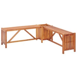 Ławka ogrodowa Brąz 117 x 117 x 40 cm Drewno vidaXL 266868 Ławka ogrodowa Brąz 117 x 117 x 40 cm Drewno vidaXL 266868